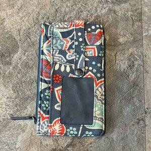 Vera Bradley Wallet in Nomadic Floral Pattern